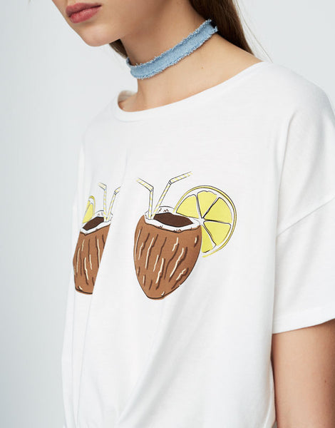 Coconut Doubled T-Shirt
